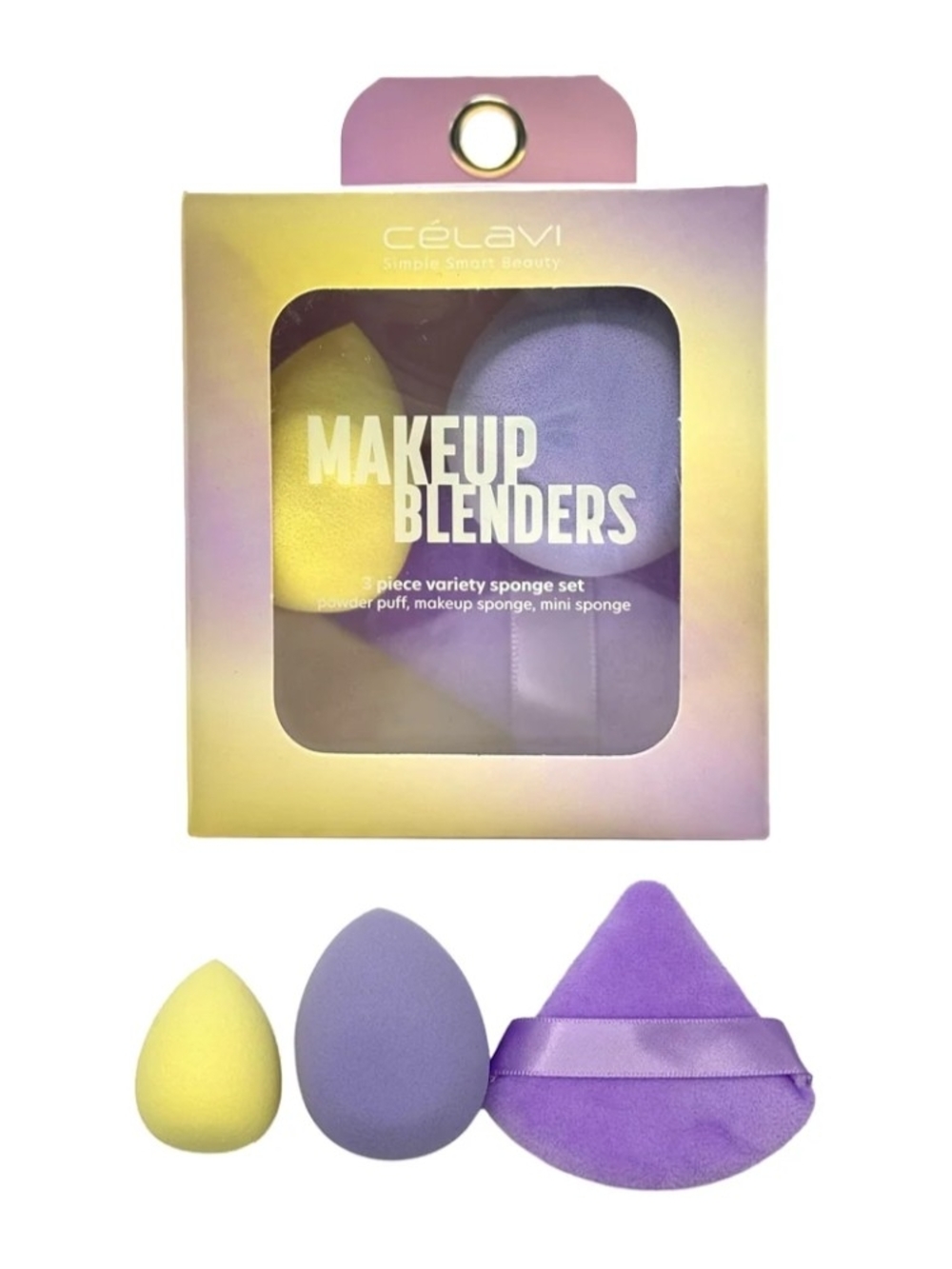 New Celavi Makeup Blenders - 3 Piece Sponge Set NEW